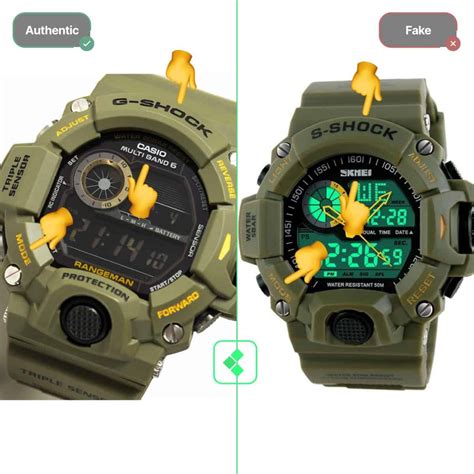 identify fake g shock watches|g shock counterfeit vs real.